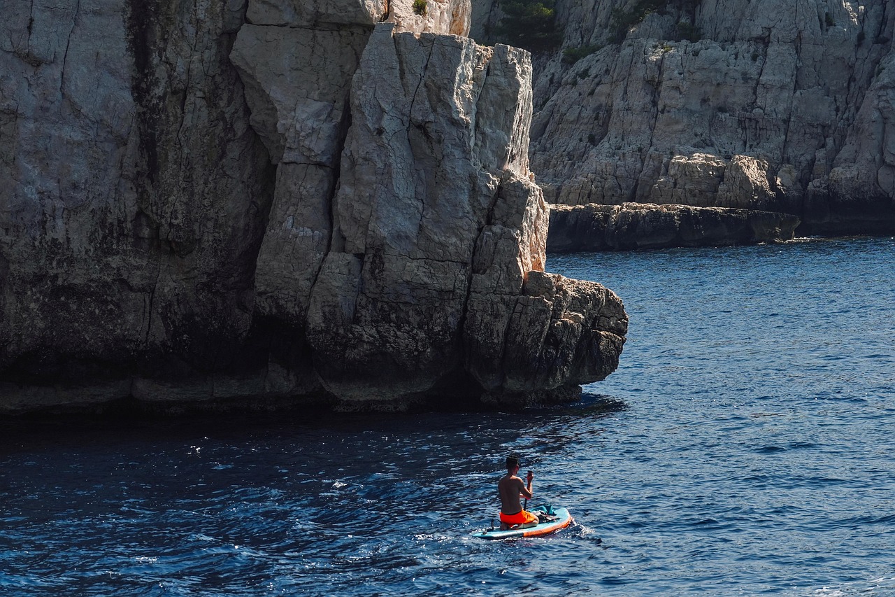 impact-img paddleboard, mediterranean sea, nature, cliffs, sea, ocean